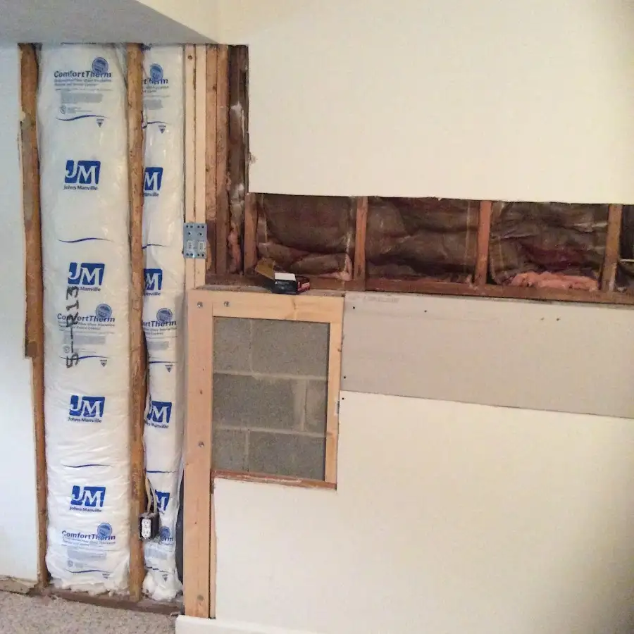 Wall insulation replacement during Odor Removal & Deodorization in North Greenbush